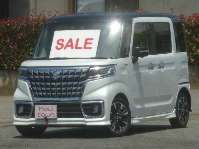 2021 Suzuki Spacia Custom Hybrid XS Turbo Insp 10/4 Both Sides Power Sliding Door Large Navi All-around Camera ETC Aero