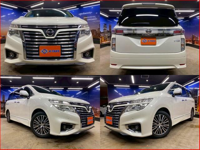 2014 Nissan ELGRAND 250 Highway Star Premium Late Model Black Leather BOSE
