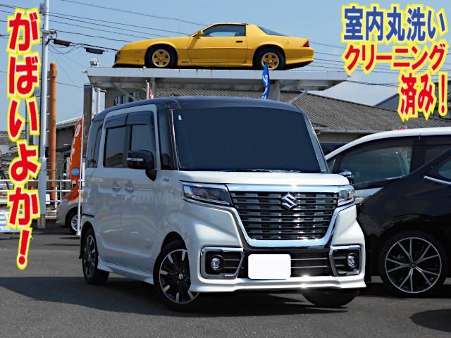2020 Suzuki SPACIA ♪Interior Cleaned! From Saga! Custom Hybrid XS Turbo 8-inch Navigation DVD Playback CD Recording Full-seg