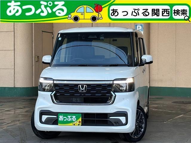 2024 Honda N BOX Custom Turbo, Non-smoking, 9-inch Navigation, Backup Camera, ETC, Front/Rear Dashcam, Dual Power Doors, Full-Seg, BTA