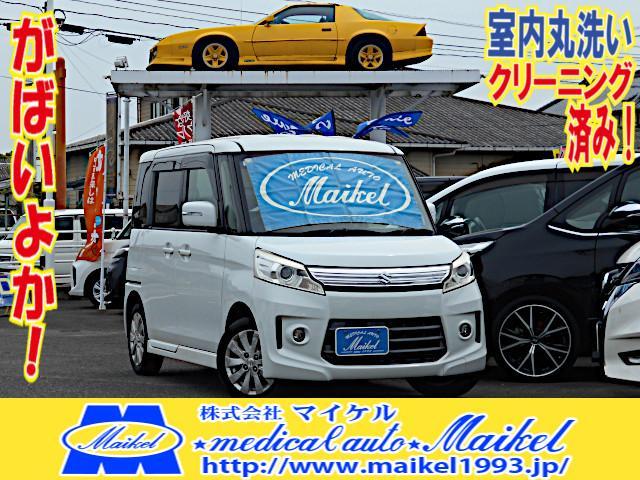 2013 Suzuki Spacia Custom ♪Interior Cleaned! From Saga! Custom XS Navigation DVD Playback Full-seg TV Power Sliding Door