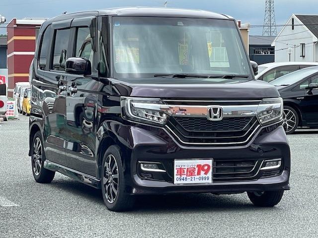 2019 Honda N-BOX Custom G L Honda Sensing Non-smoking Full TV Navi Blue B Camera Power Slider ETC Drive Recorder