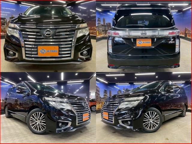 2014 Nissan ELGRAND 250 Highway Star Premium Late Model Sunroof Black Leather