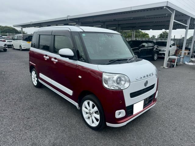 2023 Daihatsu Move Canbus Stripes G Turbo 4WD Genuine 10-inch Navigation, TV, Panorama View Monitor