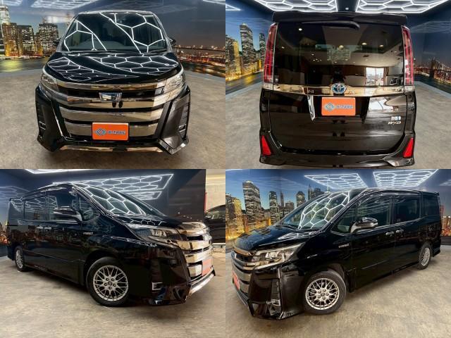 2018 Toyota Noah Hybrid Hybrid Si Double Bee Late Model Black Half Leather Rear Seat Monitor