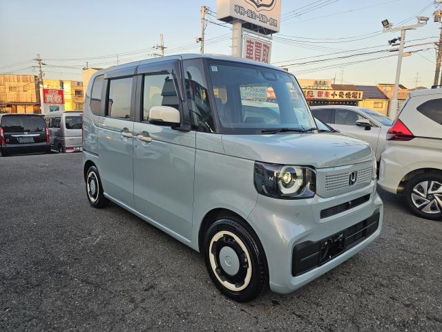 2024 Honda N BOX Fashion Style, Genuine 8-inch Navigation TV, Front and Rear Dashcam, Seat Heater, Both Power Doors