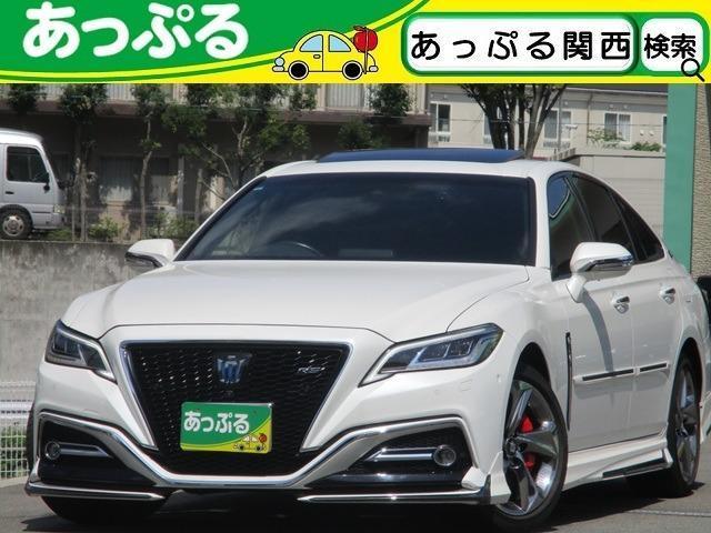2019 Toyota Crown Hybrid RS Advance Black Leather Sunroof Navi Modellista Aero Non-smoking