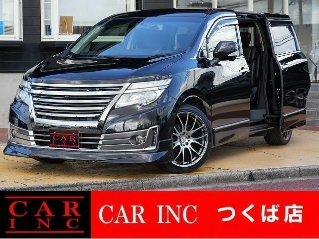 2017 Nissan Elgrand Rider Black Line Black Leather Power Seat
