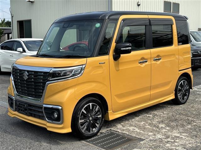 2019 Suzuki SPACIA CUSTOM ハイブリッドXSターボ★GOO鑑定証明書★ハーフレザーシート★両側パワースライドドア★