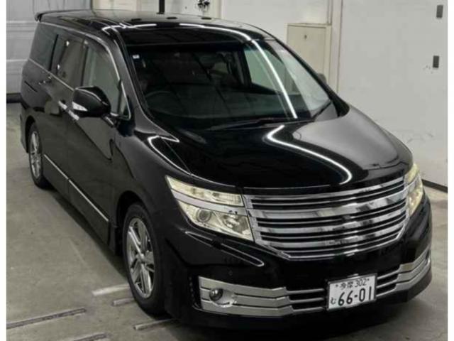 2011 Nissan Elgrand Rider Black Leather Seats Manual Seats