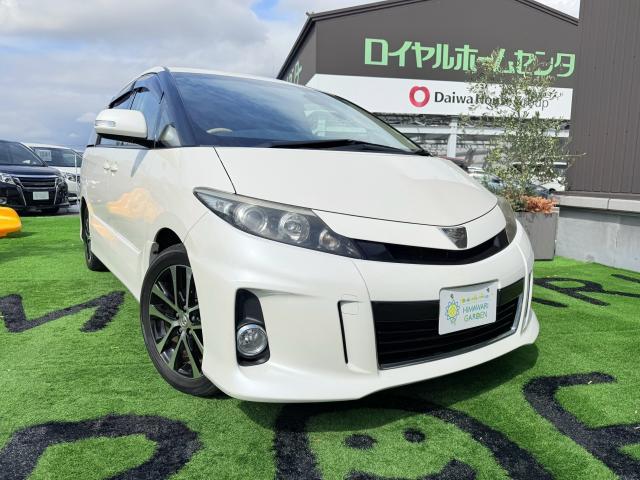 2013 Toyota Estima Aeras Both Power Slide Doors / Genuine Navi / Back Camera / Smart Key