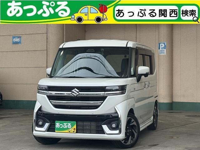 2025 Suzuki Spacia Custom Hybrid XS Turbo Manufacturer 9-inch Memory Navigation 360 Monitor Dual Power Sliding Doors