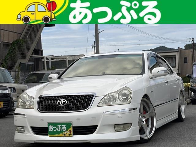 2007 Toyota Crown Majesta C Type F Package Full Aero Sunroof Leather Seats Aftermarket 20AW Aftermarket Muffler Air Suspension