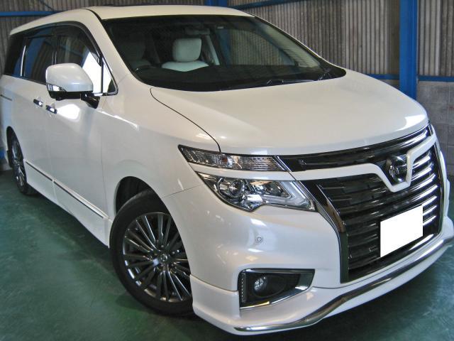 2017 Nissan Elgrand 350 Highway Star White Leather Urban Chrome