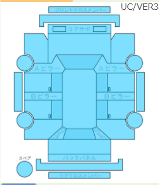Body condition diagram (damage marks, Japanese labels)