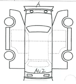 Body condition diagram (damage marks, Japanese labels)