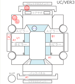Body condition diagram (damage marks, Japanese labels)