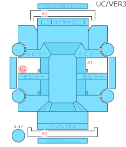 Body condition diagram (damage marks, Japanese labels)