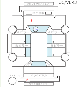 Body condition diagram (damage marks, Japanese labels)