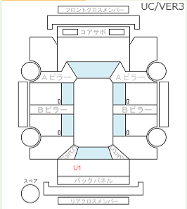 Body condition diagram (damage marks, Japanese labels)