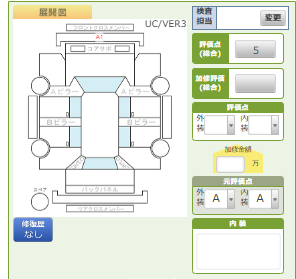 Body condition diagram (damage marks, Japanese labels)