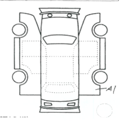 Body condition diagram (damage marks, Japanese labels)