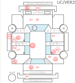 Body condition diagram (damage marks, Japanese labels)