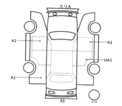 Body condition diagram (damage marks, Japanese labels)