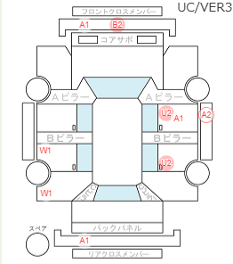 Body condition diagram (damage marks, Japanese labels)