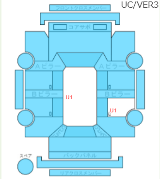 Body condition diagram (damage marks, Japanese labels)
