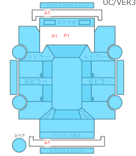 Body condition diagram (damage marks, Japanese labels)