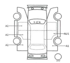 Body condition diagram (damage marks, Japanese labels)