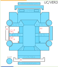 Body condition diagram (damage marks, Japanese labels)
