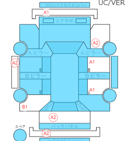 Body condition diagram (damage marks, Japanese labels)