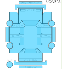 Body condition diagram (damage marks, Japanese labels)