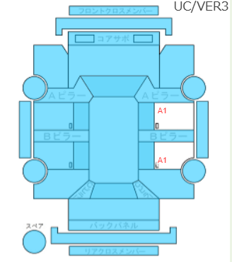 Body condition diagram (damage marks, Japanese labels)