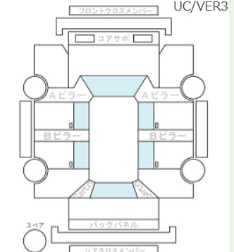 Body condition diagram (damage marks, Japanese labels)