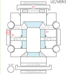 Body condition diagram (damage marks, Japanese labels)