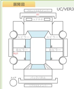 Body condition diagram (damage marks, Japanese labels)