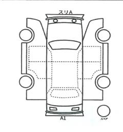 Body condition diagram (damage marks, Japanese labels)