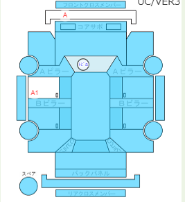Body condition diagram (damage marks, Japanese labels)