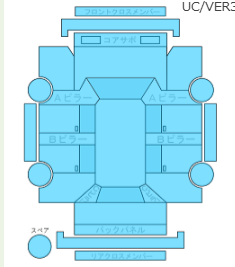 Body condition diagram (damage marks, Japanese labels)