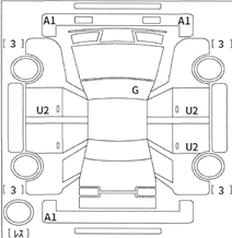 Body condition diagram (damage marks, Japanese labels)