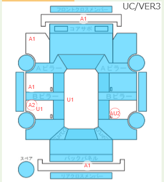 Body condition diagram (damage marks, Japanese labels)