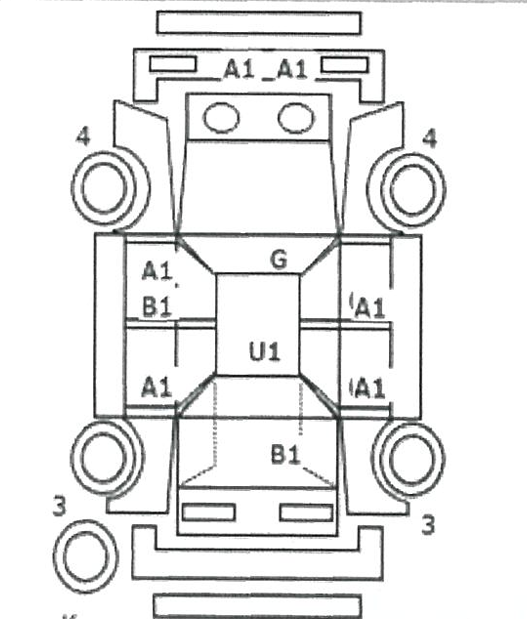 Body condition diagram (damage marks, Japanese labels)