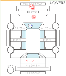 Body condition diagram (damage marks, Japanese labels)