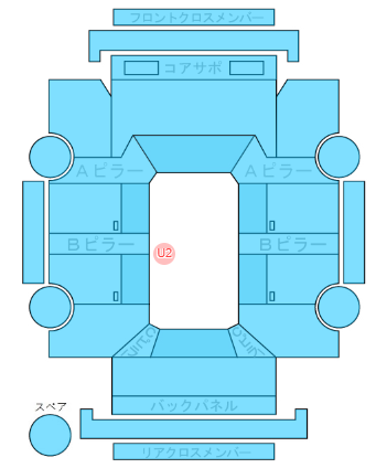 Body condition diagram (damage marks, Japanese labels)