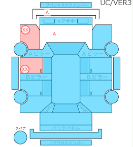 Body condition diagram (damage marks, Japanese labels)