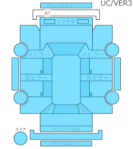 Body condition diagram (damage marks, Japanese labels)