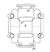 Body condition diagram (damage marks, Japanese labels)